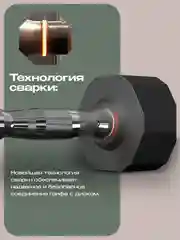 Гантели 3 кг, PROIRON, 2 шт., обрезиненные
