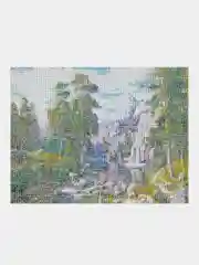 Алмазная мозаика Остров Сокровищ Водопад, 663857, без подрамника 30x40 см картина стразами