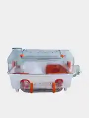 Клетка для хомяка,  2 этажа, 48 х 35 х 25см С офисом, колесом d12cм, поилкой, туннелем