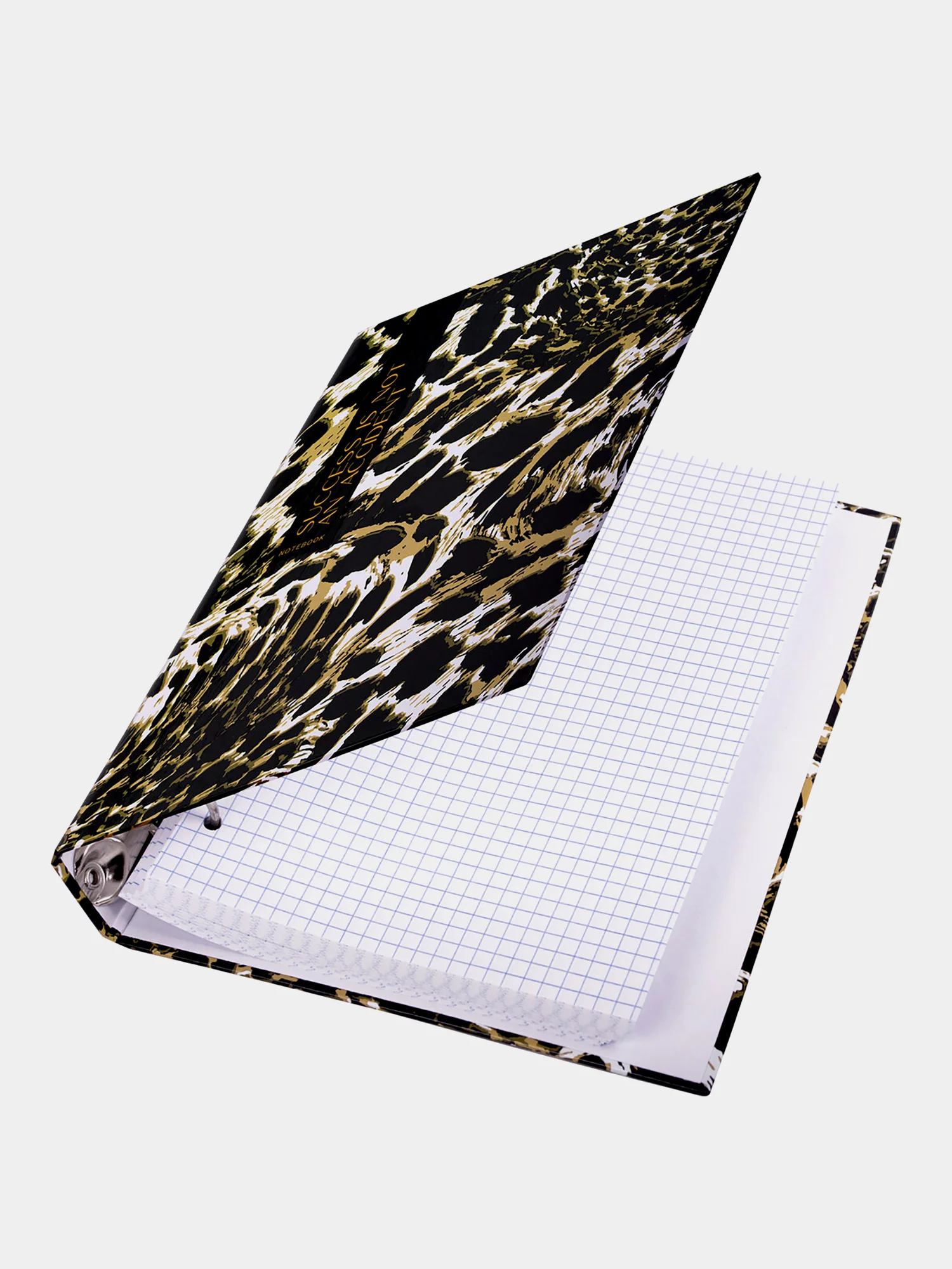 Тетрадь на кольцах Brauberg Leopard, 404712, А5, в клетку, со сменным блоком, 120 листов