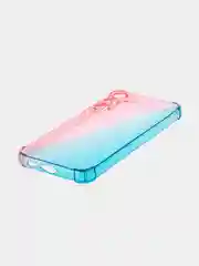 Розовый чехол для Samsung Galaxy S23 FE противоударный силиконовый ROSCO прозрачный усиленные углы