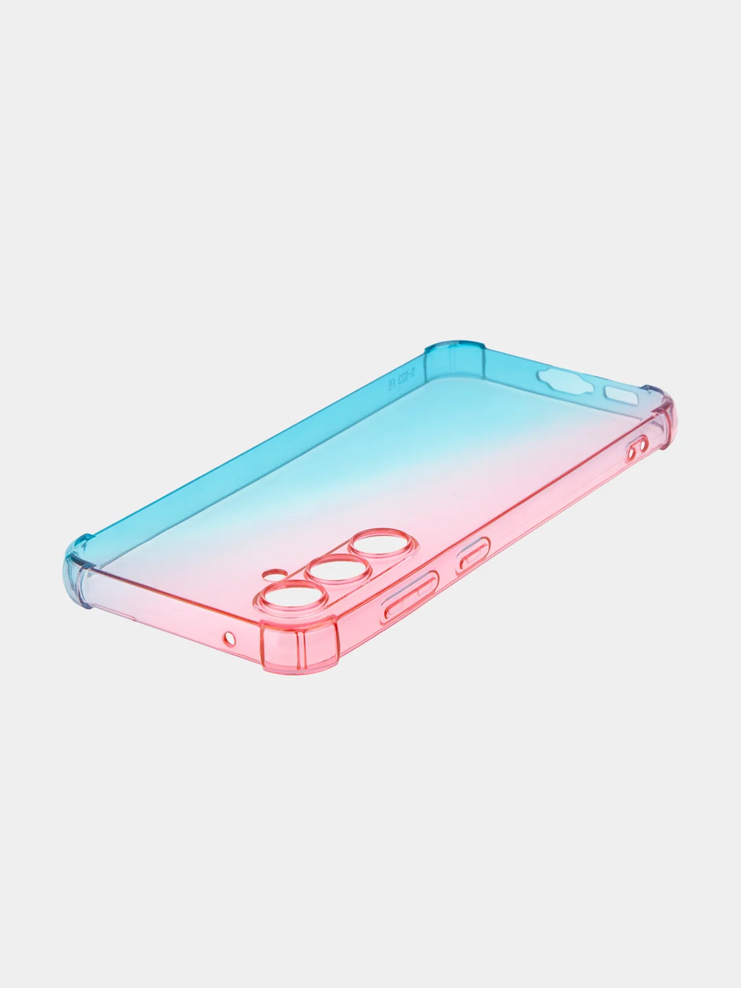 Розовый чехол для Samsung Galaxy S23 FE противоударный силиконовый ROSCO прозрачный усиленные углы