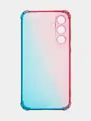 Розовый чехол для Samsung Galaxy S23 FE противоударный силиконовый ROSCO прозрачный усиленные углы
