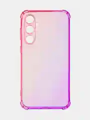 Пурпурный чехол для Samsung Galaxy S23 FE противоударный силиконовый ROSCO прозрачный усиленные углы