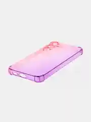 Пурпурный чехол для Samsung Galaxy S23 FE противоударный силиконовый ROSCO прозрачный усиленные углы