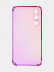 Пурпурный чехол для Samsung Galaxy S23 FE противоударный силиконовый ROSCO прозрачный усиленные углы