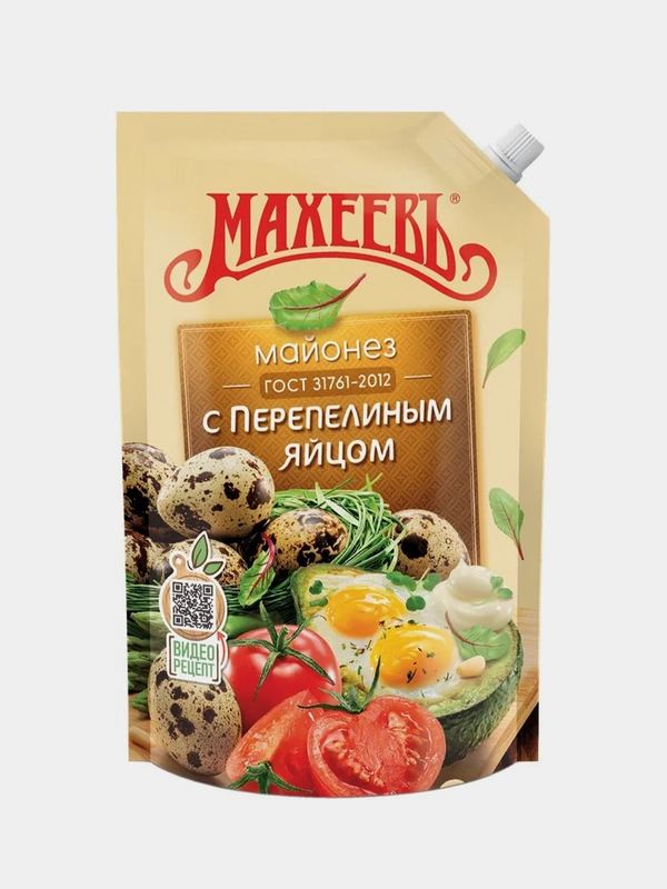 Майонез Махеевъ, с перепелиным яйцом, 50,5%, 630 г