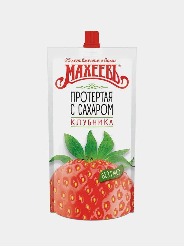 Клубника протертая с сахаром Махеевъ, 300 г