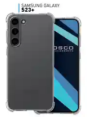 Прозрачный чехол для Samsung Galaxy S23+ Plus противоударный силиконовый ROSCO прозрачный с углами