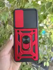 Красный чехол противоударный armors для Tecno Pova Neo 2 / Техно Пова Нео 2 с защитой камеры