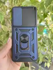 Темно-синий чехол противоударный armors для Tecno Pova Neo 2 / Техно Пова Нео 2 с защитой камеры