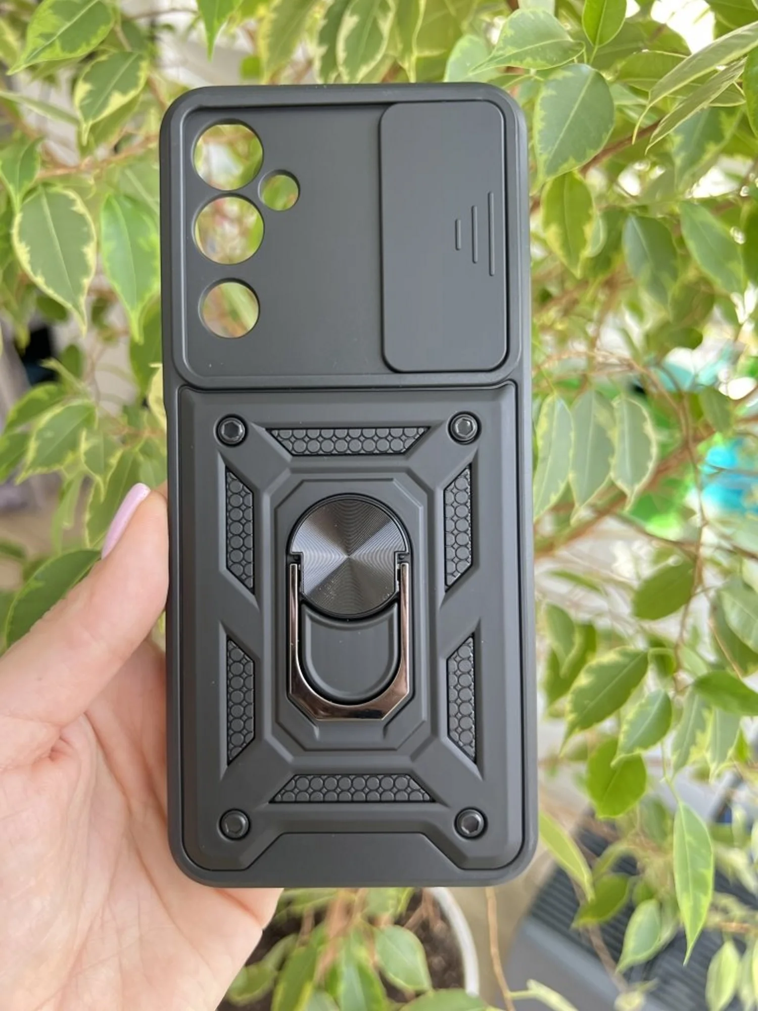 Темно-синий чехол противоударный armors для Tecno Pova Neo 2 / Техно Пова Нео 2 с защитой камеры