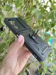 Темно-синий чехол противоударный armors для Tecno Pova Neo 2 / Техно Пова Нео 2 с защитой камеры