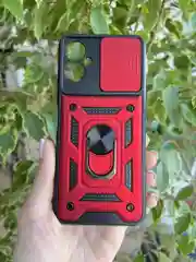Красный чехол противоударный armors для Tecno Spark 9 Pro / Техно Спарк 9 Про с защитой камеры