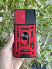 Красный чехол противоударный armors для Tecno Spark 9 Pro / Техно Спарк 9 Про с защитой камеры