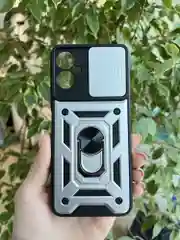 Серебряный чехол противоударный armors для Tecno Spark 9 Pro / Техно Спарк 9 Про с защитой камеры