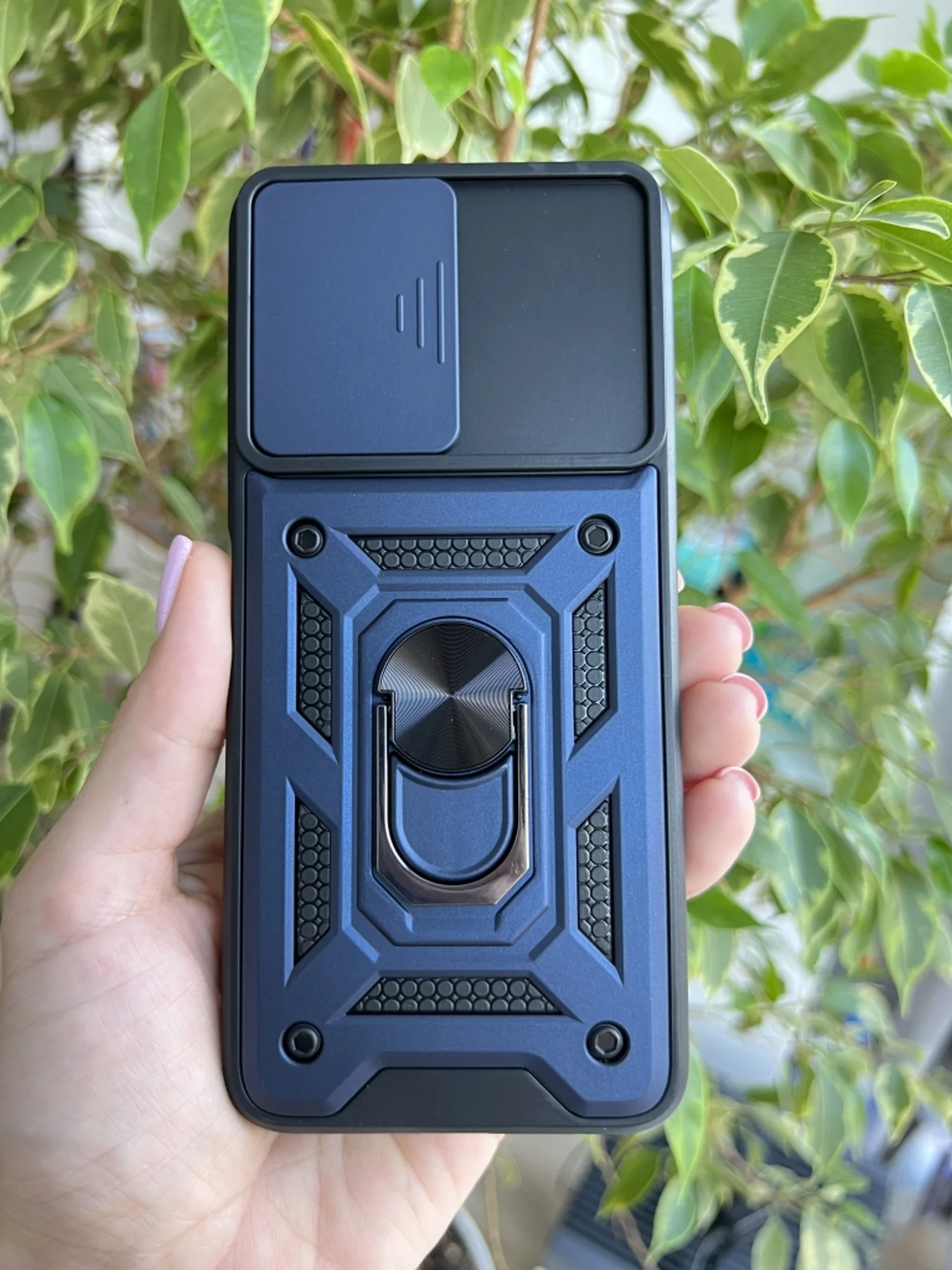 Темно-синий чехол противоударный armors для Tecno Spark 9 Pro / Техно Спарк 9 Про с защитой камеры