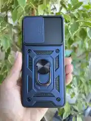 Темно-синий чехол противоударный armors для Tecno Spark 9 Pro / Техно Спарк 9 Про с защитой камеры