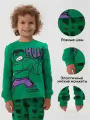 Зеленый пижама детская для мальчика,Супер герои Человек паук,Халк,Бэтман, домашняя одежда