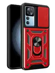 Красный чехол противоударный armors для Xiaomi 12T и 12T Pro/Сяоми 12Т и 12Т Про с защитой камеры