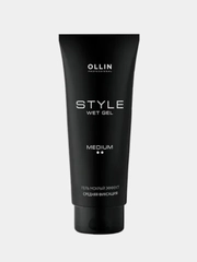 Гель OLLIN STYLE "Мокрый эффект", средняя фиксация, 200 мл