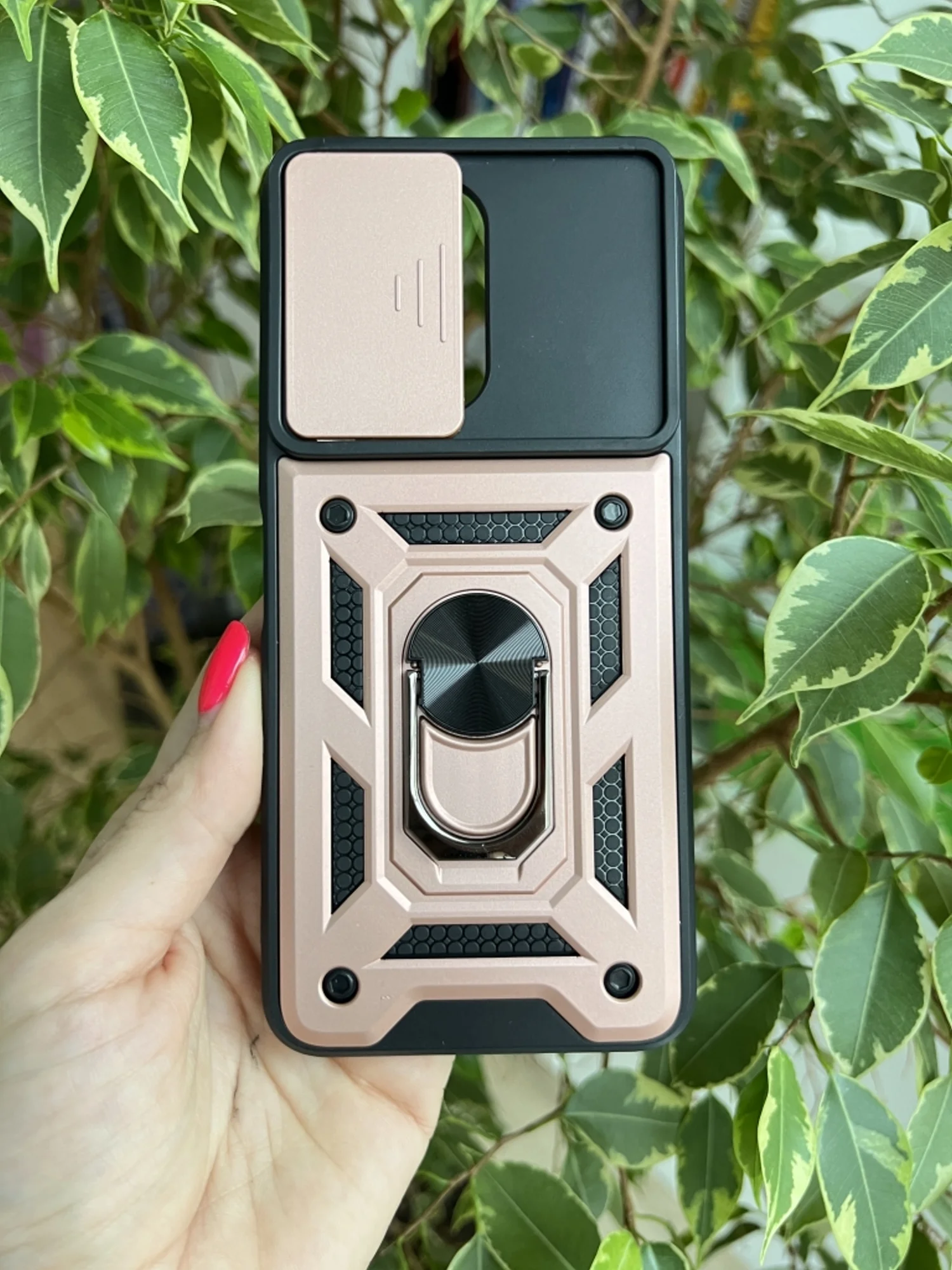 Розовый чехол противоударный armors для Vivo Y22 и Y35 4G / Виво У22 и У35 4G с защитой камеры