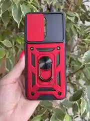 Красный чехол противоударный armors для Vivo Y22 и Y35 4G / Виво У22 и У35 4G с защитой камеры