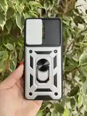 Серебряный чехол противоударный armors для Vivo Y22 и Y35 4G / Виво У22 и У35 4G с защитой камеры