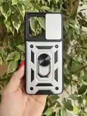 Серебряный чехол противоударный armors для Vivo Y22 и Y35 4G / Виво У22 и У35 4G с защитой камеры