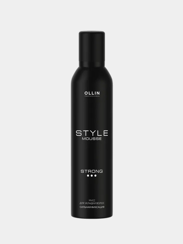 Мусс для укладки волос OLLIN STYLE, сильная фиксация, 250 мл