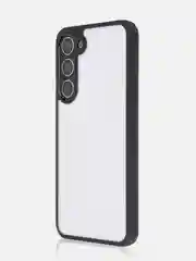 Прозрачный чехол для Samsung Galaxy S23 Plus пластиковый ROSCO противоударный, силиконовая окантовка