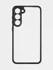 Прозрачный чехол для Samsung Galaxy S23 Plus пластиковый ROSCO противоударный, силиконовая окантовка