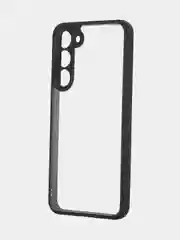 Прозрачный чехол для Samsung Galaxy S23 Plus пластиковый ROSCO противоударный, силиконовая окантовка
