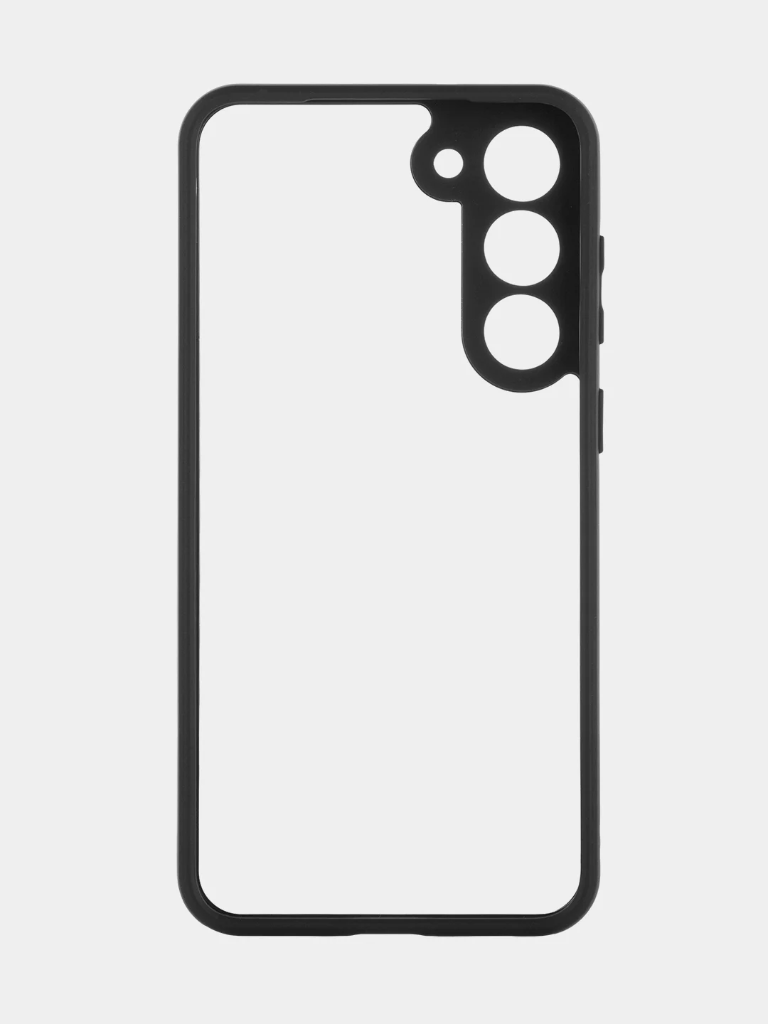 Прозрачный чехол для Samsung Galaxy S23 Plus пластиковый ROSCO противоударный, силиконовая окантовка