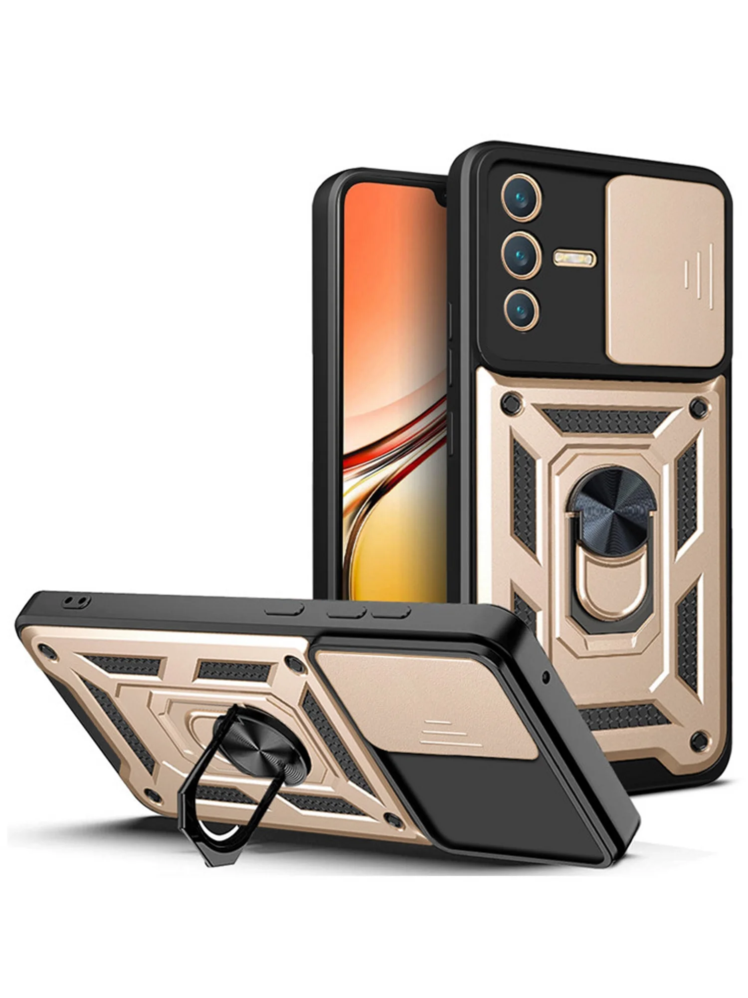 Чехол противоударный armors для Vivo V23 5G / Виво В23 5G с защитой камеры