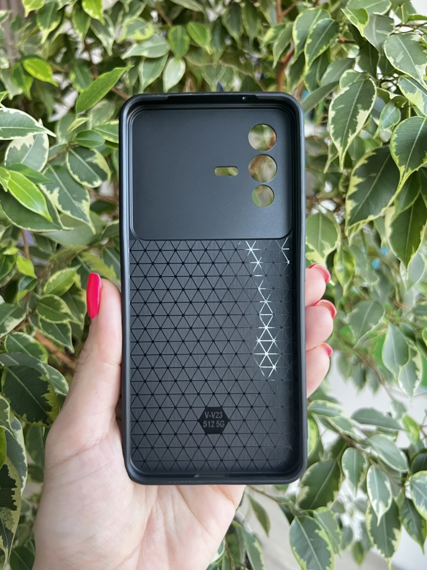 Темно-синий чехол противоударный armors для Vivo V23 5G / Виво В23 5G с защитой камеры