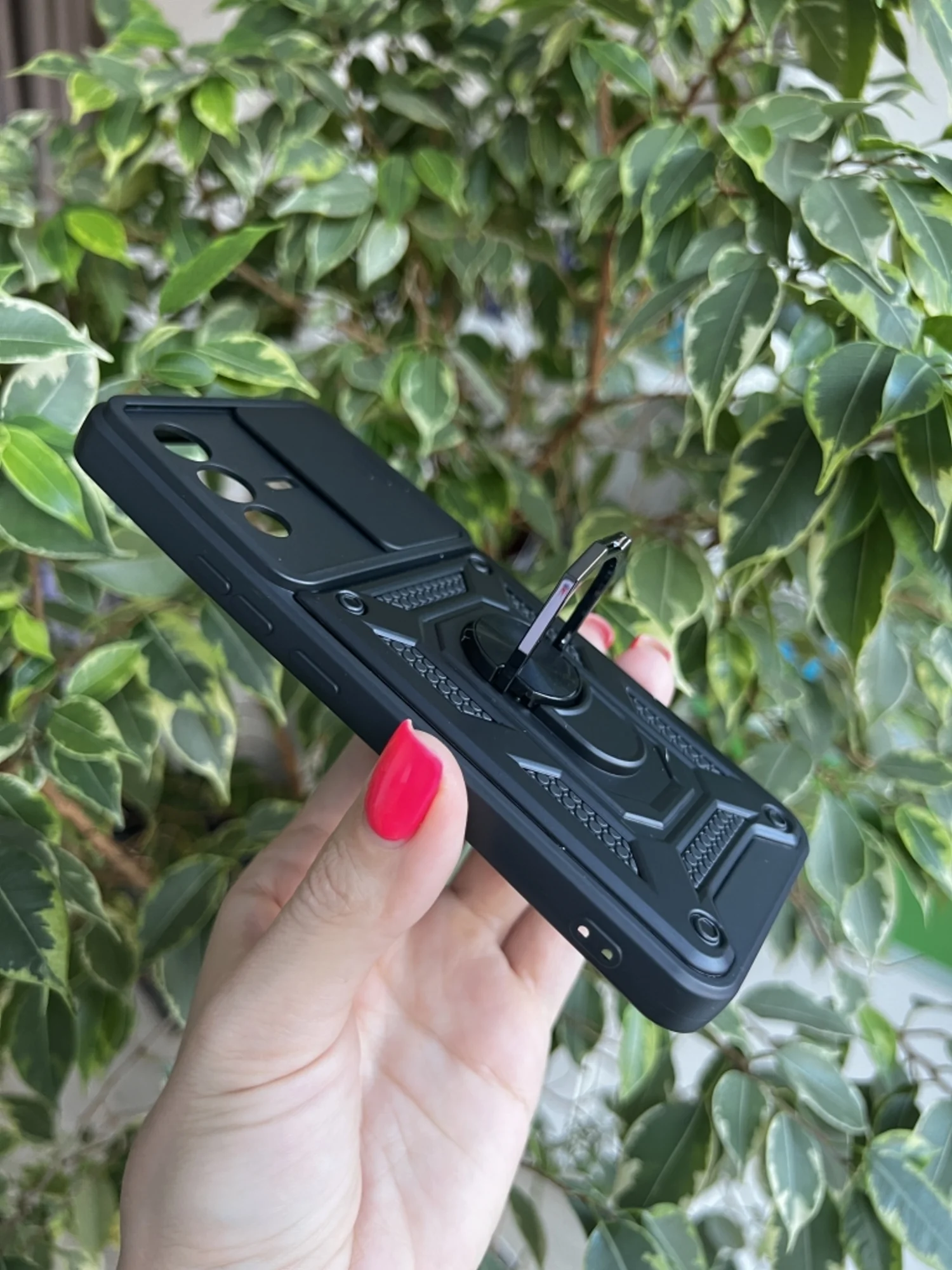 Черный чехол противоударный armors для Vivo V23 5G / Виво В23 5G с защитой камеры