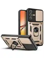 Золотой чехол противоударный armors для Vivo V23 5G / Виво В23 5G с защитой камеры