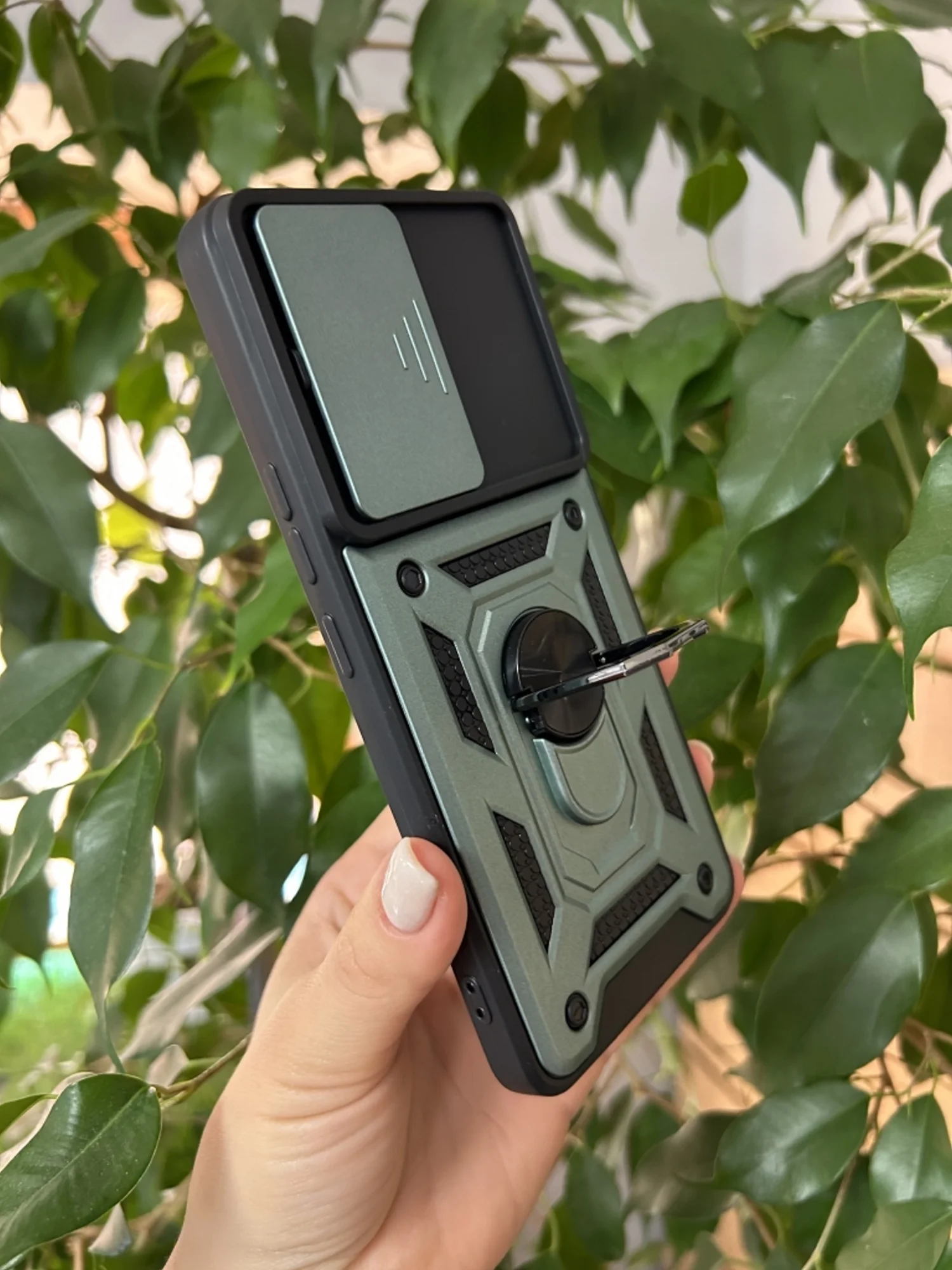 Зеленый чехол противоударный armors для Vivo V27E и Vivo T2 4G / Виво В27Е и Виво Т2 4G