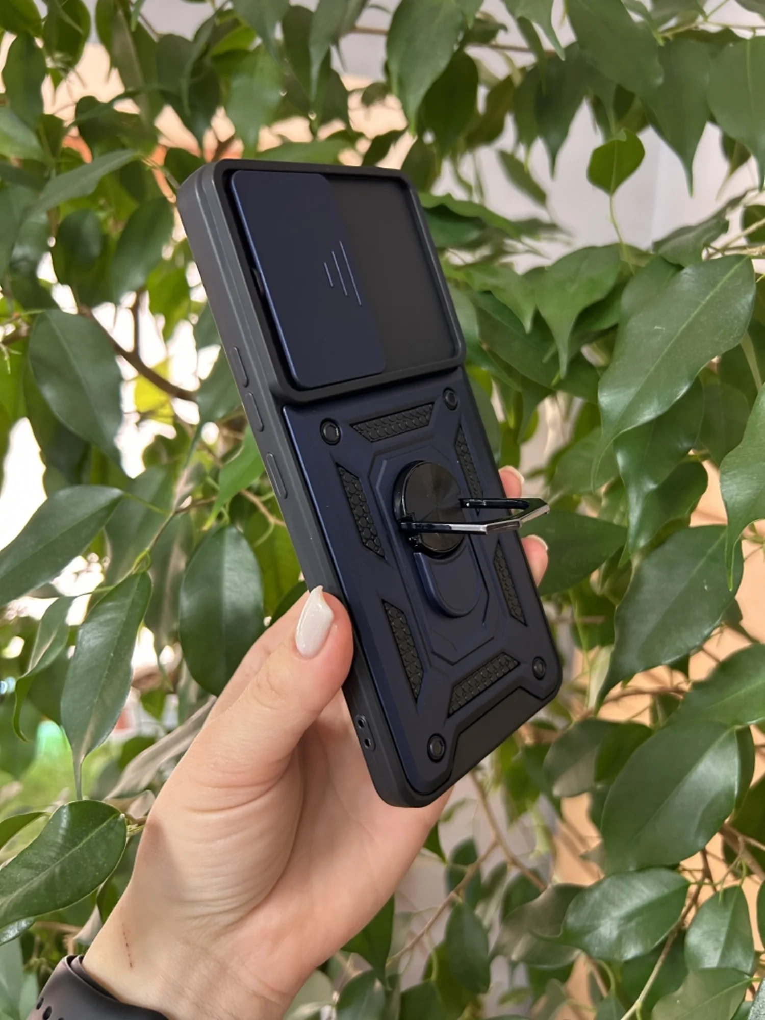 Темно-синий чехол противоударный armors для Vivo V27E и Vivo T2 4G / Виво В27Е и Виво Т2 4G