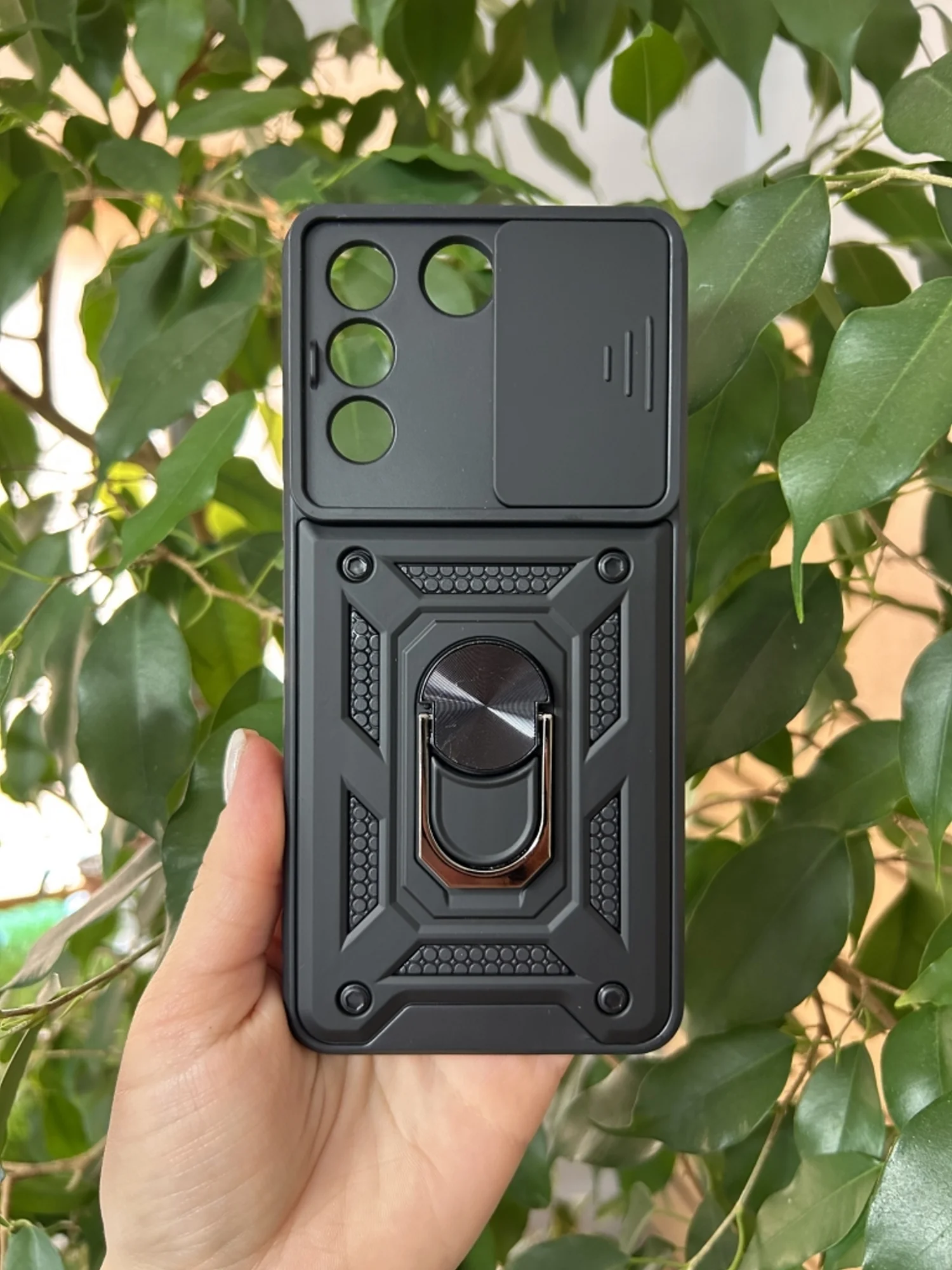 Черный чехол противоударный armors для Vivo V27E и Vivo T2 4G / Виво В27Е и Виво Т2 4G