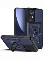 Темно-синий чехол противоударный armors для Xiaomi 12 Pro / Сяоми 12 Про с защитой камеры