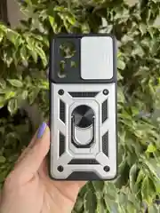 Серебряный чехол противоударный armors для Xiaomi 12 Pro / Сяоми 12 Про с защитой камеры