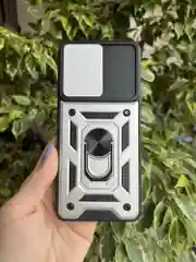 Серебряный чехол противоударный armors для Xiaomi 12 Pro / Сяоми 12 Про с защитой камеры