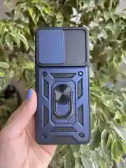 Серебряный чехол противоударный armors для Xiaomi 12 Pro / Сяоми 12 Про с защитой камеры