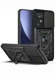 Черный чехол противоударный armors для Xiaomi 12 Pro / Сяоми 12 Про с защитой камеры