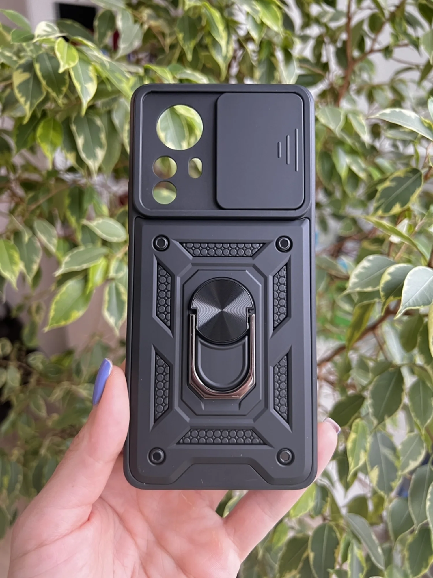 Черный чехол противоударный armors для Xiaomi 12 Pro / Сяоми 12 Про с защитой камеры