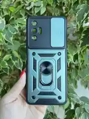 Темно-синий чехол противоударный armors для Tecno Pova 3 / Техно Пова 3 с защитой камеры
