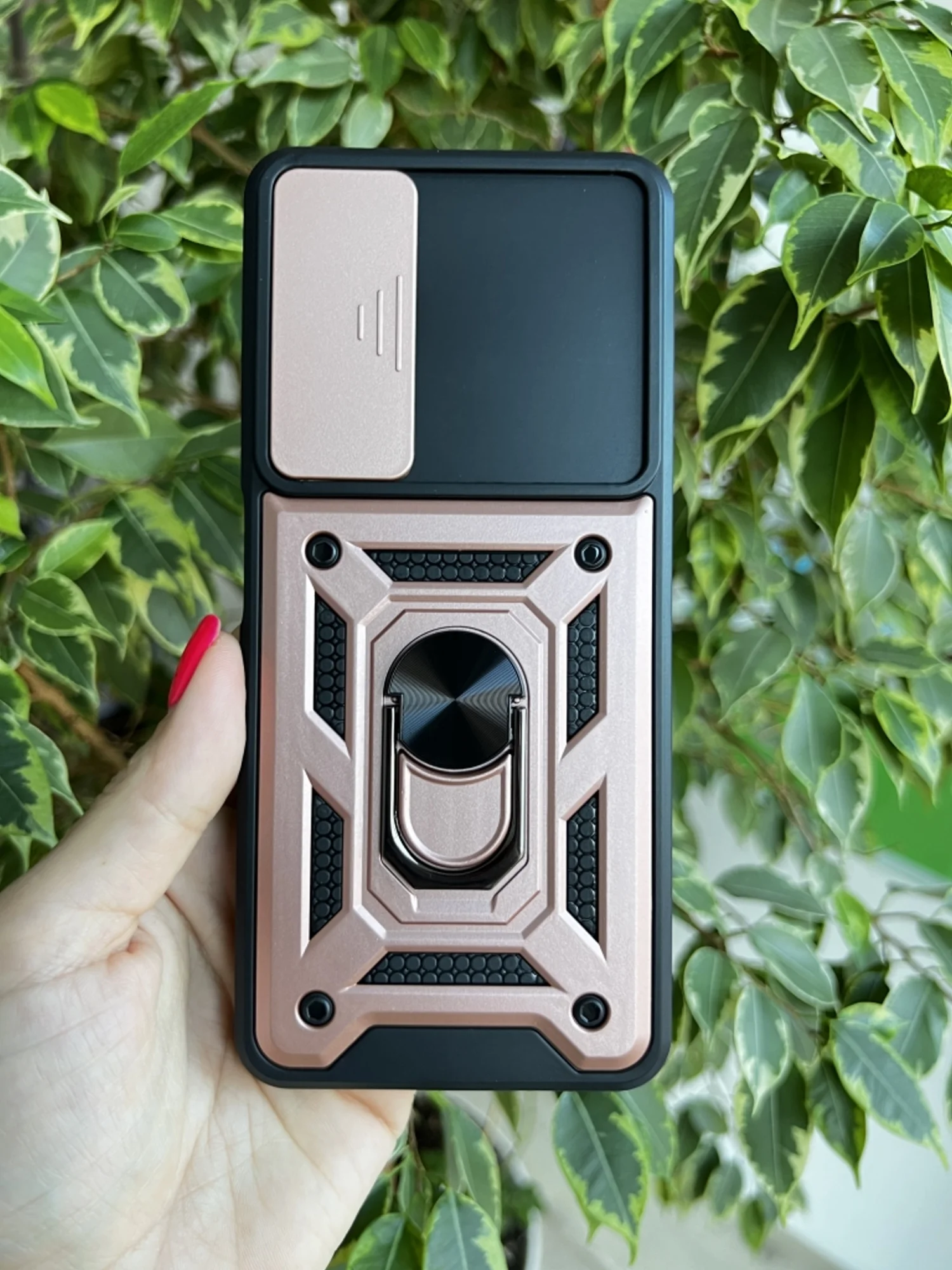 Розовый чехол противоударный armors для Tecno Pova 3 / Техно Пова 3 с защитой камеры