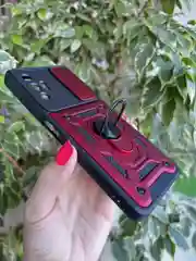Красный чехол противоударный armors для Tecno Pova 3 / Техно Пова 3 с защитой камеры